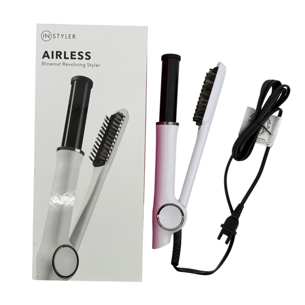 InStyler Airless 1" Rotating Iron Blowout Revolving Styler 00640 New Open Box